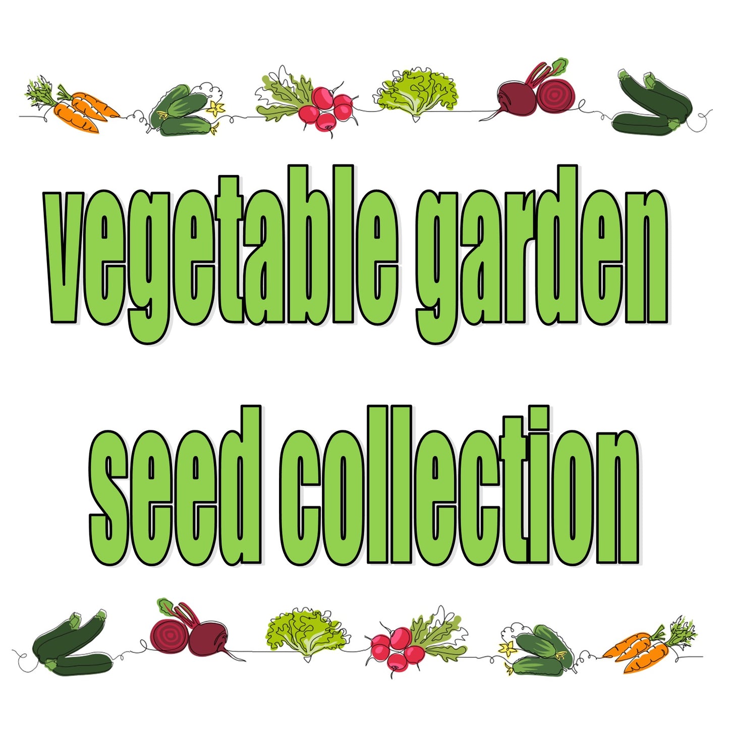 vegetable garden seed collection